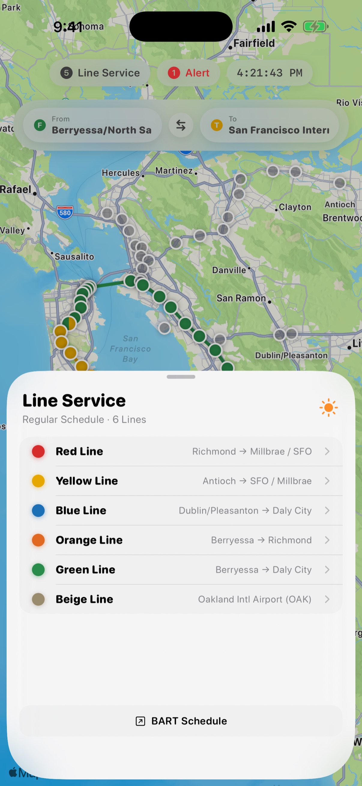 BayTransit Screenshot