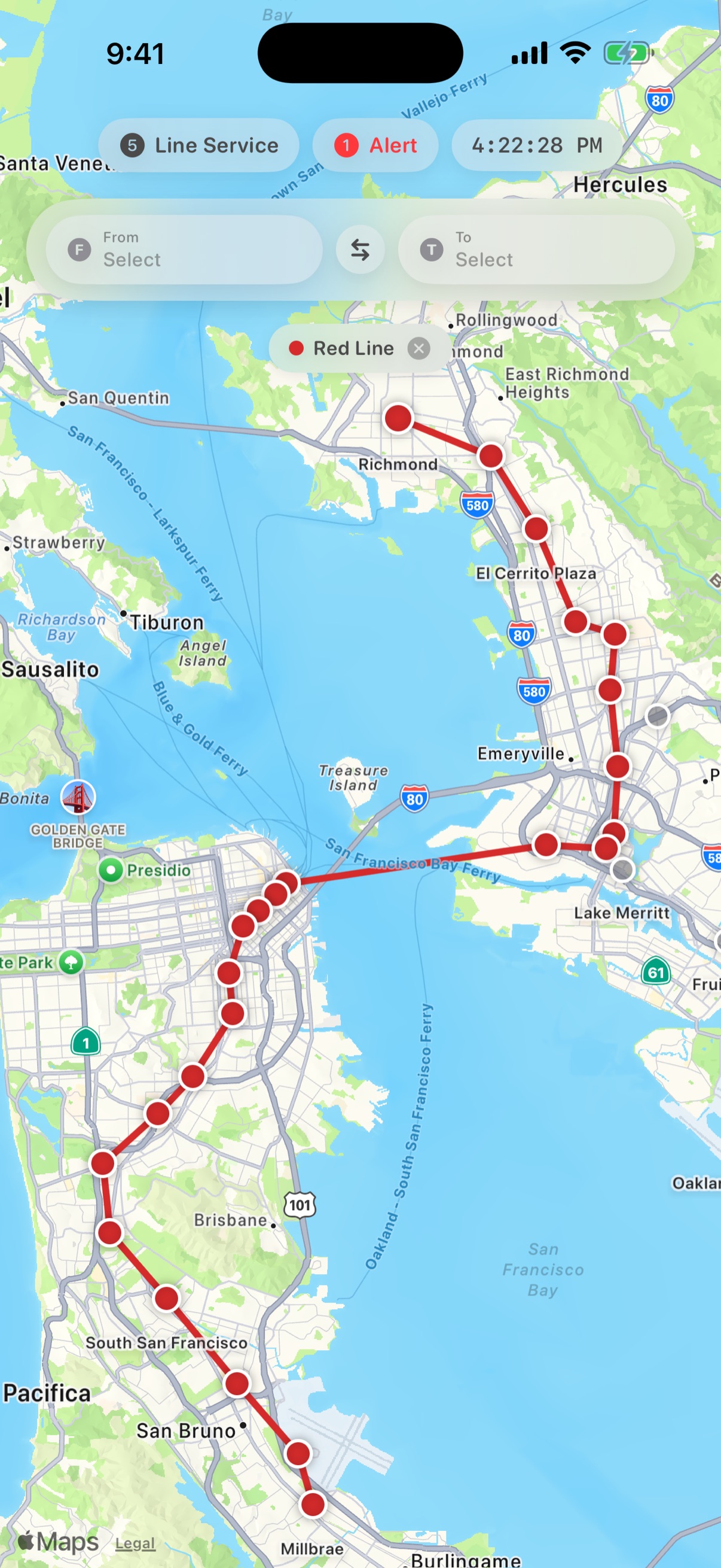 BayTransit Screenshot